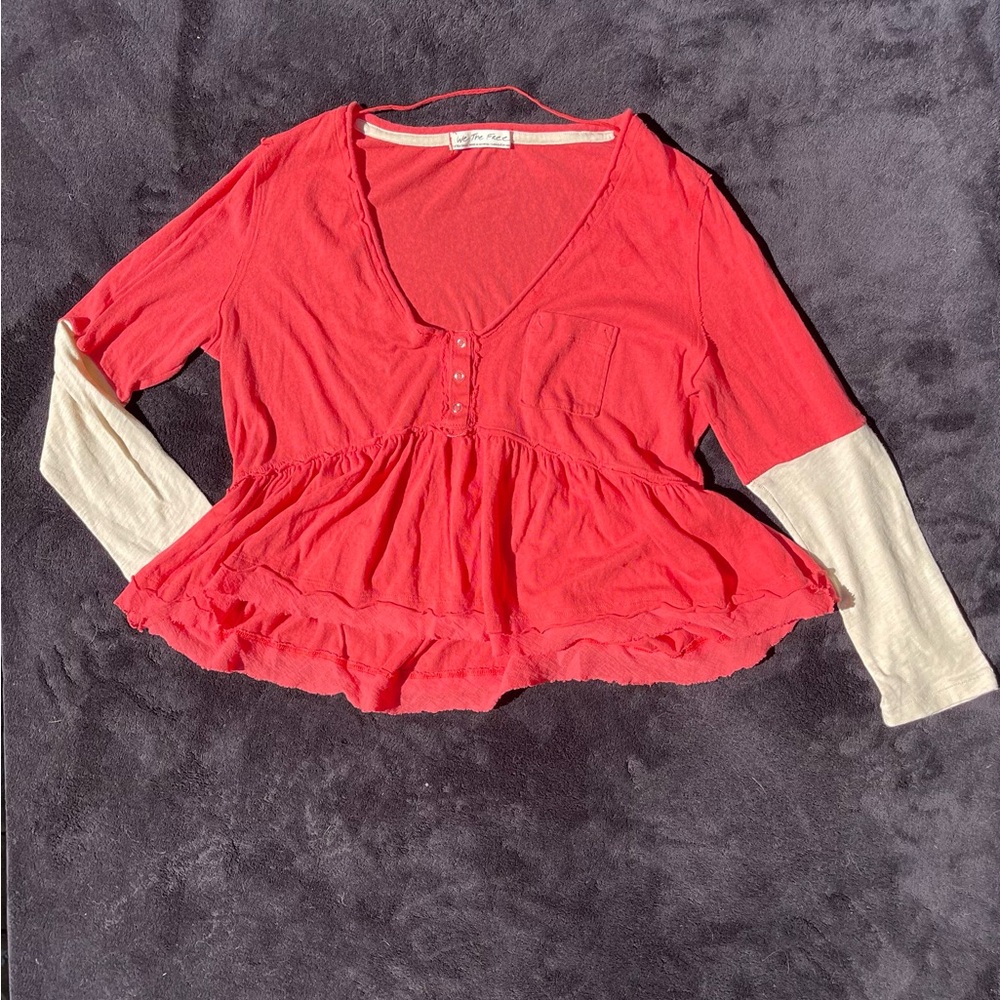 Free People XS Long Sleeve Shirt